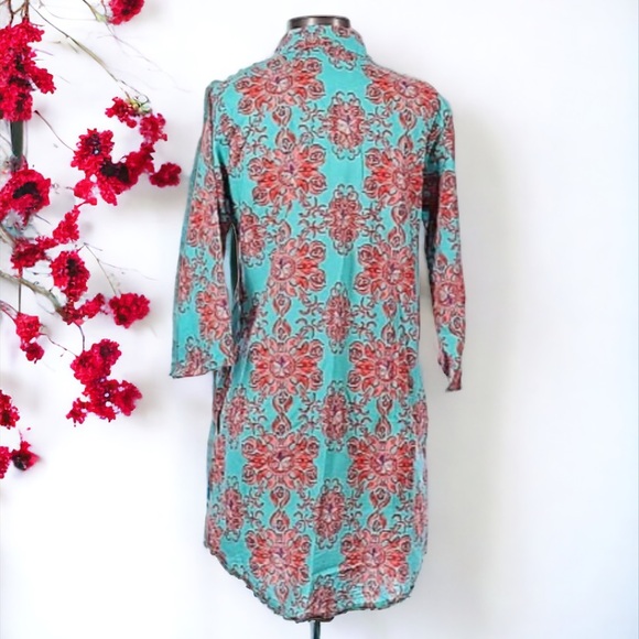 ModaPosa CARLOTTA BELTED SHIRT DRESS SIZE SMALL - Picture 4 of 7